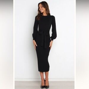 Petal & Pup Black Long Sleeve Dress